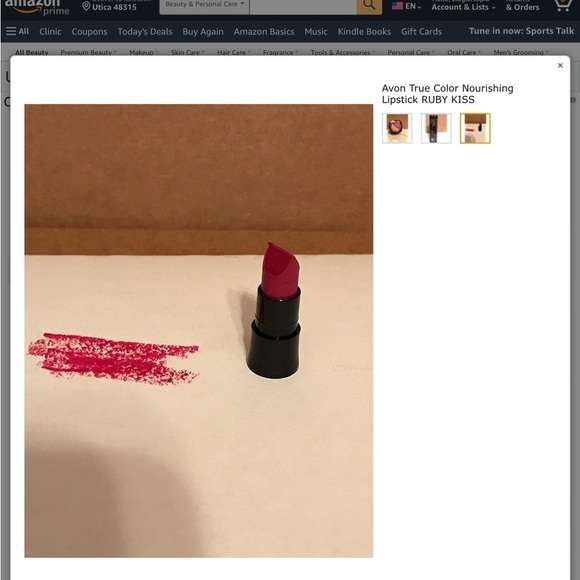 AVON True Colors nourishing lipstick Ruby Kiss - Picture 5 of 7